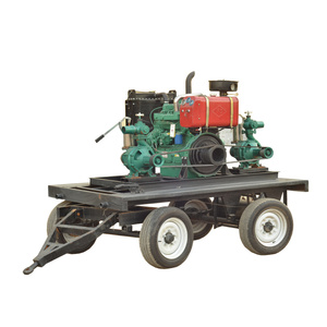 Bomba de impulsor doble de alta presión 230 con motor 70 Diel de 4 cilindros, material de refuerzo de hierro para riego por aspersión de 10 Hectar - Product Image 1