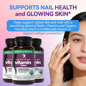 Tabletas <span class=keywords><strong>de</strong></span> Vitaminas <span class=keywords><strong>para</strong></span> <span class=keywords><strong>Cabello</strong></span>, Piel y Uñas <span class=keywords><strong>para</strong></span> Mujeres y Hombres, Suplemento Orgánico <span class=keywords><strong>para</strong></span> la Salud del <span class=keywords><strong>Cabello</strong></span> y la Piel - Product Image 4