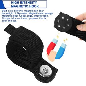 Organizador de herramientas de almacenamiento de garaje magnético resistente para correa - Product Image 4