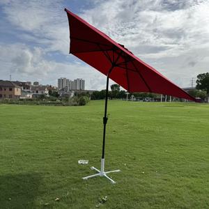 <span class=keywords><strong>Parasol</strong></span> de jardin extérieur <span class=keywords><strong>grand</strong></span> format 2,5 m avec mât central à manivelle, design moderne en polyester pour cour et <span class=keywords><strong>plage</strong></span> - Product Image 6