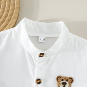 PSJ-NPF Nouveauté Été Ensemble Vêtements Bébé Garçon 1 à 3 Ans Chemise + Short pour Enfants - Product Image 4