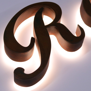 工厂定制发光字室内亚克力3D标牌商业标牌标志室内3D公司标志办公室墙壁标牌 - Product Image 1