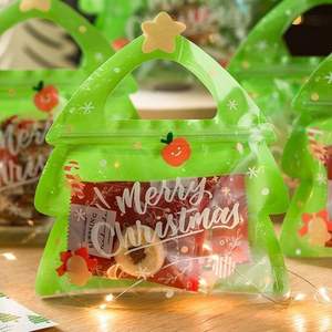 Ping Creative New Year's Ribbon Decorations Snack Candy <b>Biscuits</b> Packaging Christmas Tree Design <b>Gift</b> Christmas Decorations - Product Image 4