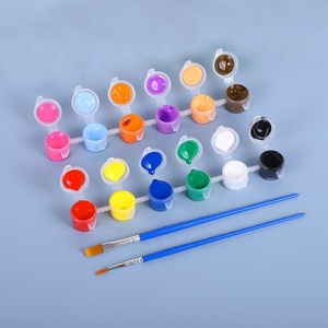 En vente 12 couleurs 3ML bande Arts acrylique Pigment peinture ensemble Mini artisanat peinture avec un pinceau pour enfants adultes - Product Image 4
