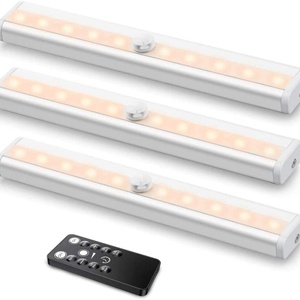 EGH Indoor 10leds Under Cabinet <b>Lights</b> Motion Sensor USB-C Rechargeable LED Closet <b>Lights</b> Operated Wireless Magnetic <b>Light</b> - Product Image 1