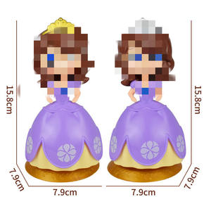 ปลั๊กอินตกแต่งหน้า<span class=keywords><strong>เค้ก</strong></span> 7.9*15.8 ซม. ลายการ์ตูนเจ้าหญิง สำหรับงานวันเกิด ขายส่งสำหรับร้านค้า - Product Image 2