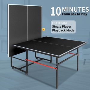 <span class=keywords><strong>Mesa</strong></span> de Tenis de <span class=keywords><strong>Mesa</strong></span> Profesional IUNNDS, Juego de <span class=keywords><strong>Ping</strong></span> <span class=keywords><strong>Pong</strong></span> Plegable para Interiores, Modo de Reproducción Individual - Product Image 2