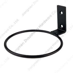 Dọc Đen Sắt Thép Tròn Ngoài Trời Treo Kim Loại Tường Hiển Thị Nồi Chủ Vòng Móc Áo Kim Loại Hoa Nhà Máy Đứng Cho Trong Nhà - Product Image 6