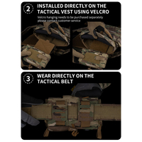 Pochette de premiers secours compacte SABADO avec languette d'accès rapide, pochette en nylon légère pour les interventions d'urgence et l'entraînement en plein air