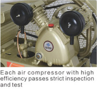 Compresseur d'air à entraînement par courroie, fabriqué en Chine, 3 CV, 2,2 kW, 100 L, V2065, 250 L/min