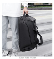 Sac de sport personnalisé avec logo, grande capacité, pour salle de sport, voyage, natation, sac à dos, compartiment sec et humide