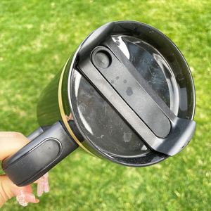 Vaso Térmico Dorado de Gran Capacidad con Acabado Brillante Negro de 40 oz, para Grabado Láser y Sublimación - Product Image 4