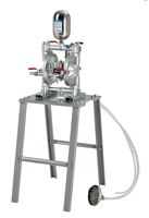 Pompe à pulvérisation pneumatique à double diaphragme A-10 3/8 pouce - Fonctionnement à l'air comprimé pour les applications de pulvérisation de peinture, de revêtement et d'encre