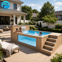 Piscine familiale de jardin 20 pieds en acrylique, jacuzzi, spa, piscine hors sol en fibre de verre pour l'extérieur