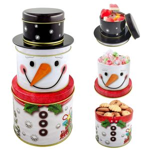 Boîte en métal personnalisée en forme de Noël pour chocolats, biscuits et bonbons, empilable - Product Image 2