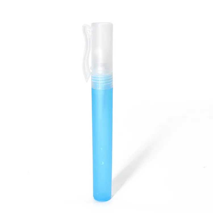 21490 10ml 4 Uds Mini plástico PP transparente portátil cosmético niebla pluma en forma de bomba rociador botella