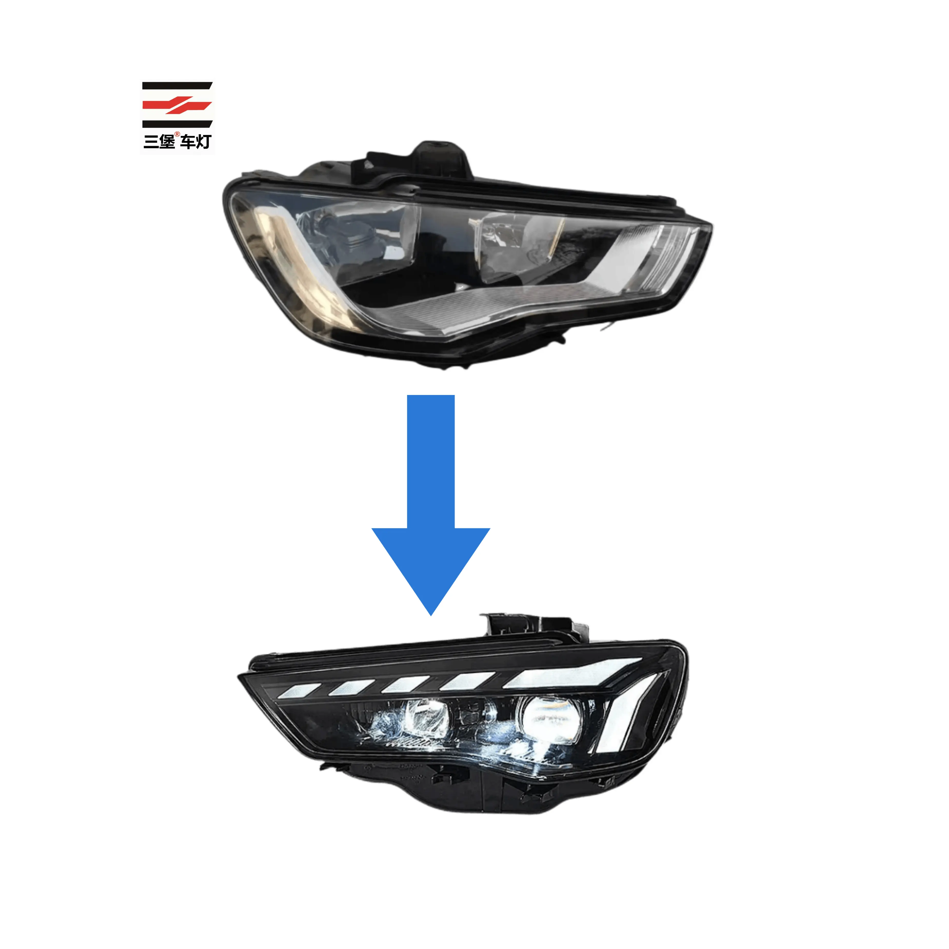 Suitable for RS5 LED head light head lamp assembly for Audi A3 headlight A3 2012-2016 headlamp plug and play