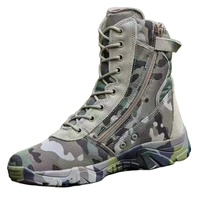 Bottes tactiques mi-mollet pour hommes, semelle en caoutchouc, imperméables, embout en acier, randonnée été/hiver, à lacets
