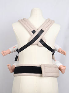 Ergonomik katlanabilir pamuk-keten karışımı bebek taşıyıcı-taşınabilir Modern tasarım rahat nefes ve özelleştirilebilir - Product Image 5