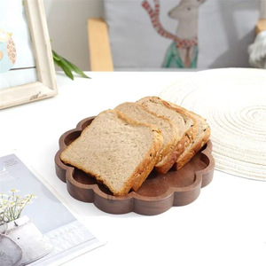 Solid Wood <b>Dinner</b> Plates Irregular Shape Custom Size Eco Friendly Storage <b>Trays</b> Cute Design - Product Image 3