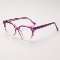 Monture de lunettes en acétate de luxe, montures en acétate de cellulose de haute qualité, montures de lunettes œil-de-chat en acétate, monture optique en TR90