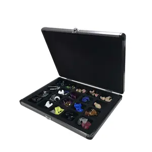 Aluminum Alloy OEM Hearing Aid And Earmold Storage Case For Hearing Accessories Storage