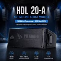 HDL20-A Enceintes Line Array Professionnelles Double 10 Pouces Système de sonorisation actif pour Scène et Extérieur