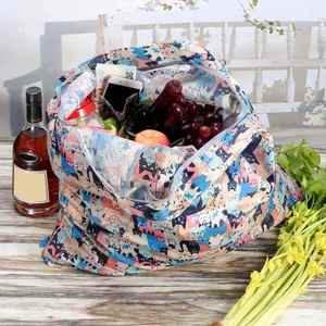 Sac fourre-tout pliable et extensible en polyester écologique Paxdun pour les courses, réutilisable et vendu en gros - Product Image 6