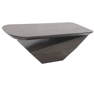 Table basse moderne en bois massif de grande taille pour salon, bureau à domicile, hôtel et intérieurs d'hôtellerie, table centrale élégante