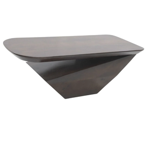 Table basse moderne en bois massif de grande taille pour salon, bureau à domicile, hôtel et intérieurs d'hôtellerie, table centrale élégante - Product Image 2