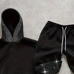 Best Design Winter Solid Casual Custom Logo Men Team Wear 100%Fleece Breathable Lightweight Eco-Friendly Quick Dry Two-Piece - Product Image 6