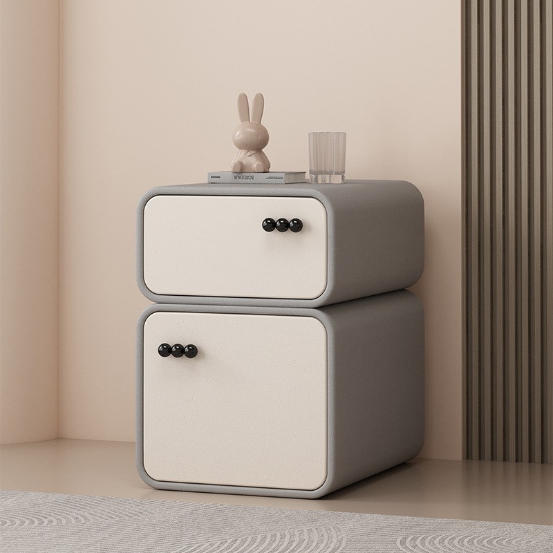 Light gray + white small cabinet
