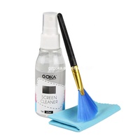 Kit di Pulizia per Schermi LCD 3 in 1 con Spazzola, Spray e Panno, Personalizzabile OEM