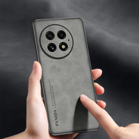 Étui de téléphone pour homme d'affaires de luxe pour OnePlus 13 / 13T en cuir d'agneau, protection intégrale de l'objectif, coque arrière