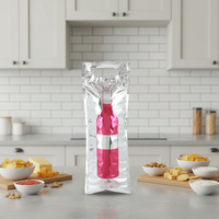 Sac isotherme léger et portable pour champagne, idéal pour les réunions de famille, avec poignée souple, sac refroidisseur à vin étanche avec fermeture éclair pour canettes et bouteilles