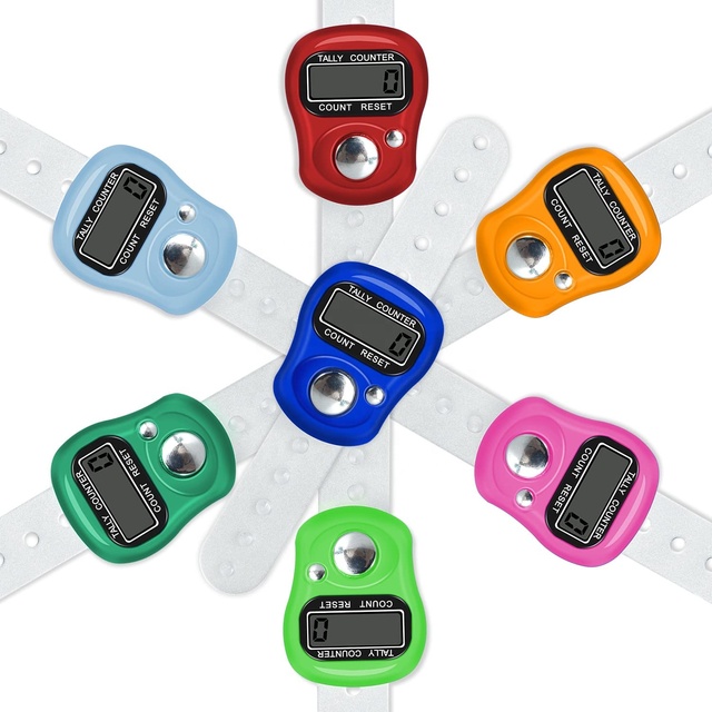 Adjustable Buckle Tasbeeh Counter Hand Tasbih Finger Counter One Buttons LED Digital Tasbih Tally Counter