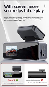 4K IPS 듀얼 렌즈 3채널 미니 블랙박스 울트라 HD 전후방 와이파이 차량용 비디오 레코더 캠코더 - Product Image 3