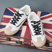 Vente en gros directe d'usine, baskets décontractées rétro pour femmes, baskets unisexes antidérapantes en cuir microfibre, design classique GAT