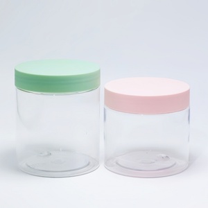 50ml 100ml 150ml 200ml 250ml <b>Body</b> Cream Jar Sugar <b>Scrub</b> Packaging Jar With Pink Green Blue Lid Cosmetic Containers - Product Image 5