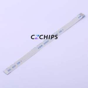 JS05A-10P-100-3-4 FFC Cable (Flexible Flat Cable) P=0.5mm Connector 10P 0.5mm 0.3mm Non-Inverting - Product Image 1