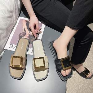 Nuevas Pantuflas de Plataforma de Estilo Coreano para Verano para Mujer, Sandalias de Moda con Punta Abierta, Antideslizantes, Acolchadas y Personalizadas, Zapatos de PVC para Exteriores para Estudiantes - Product Image 5