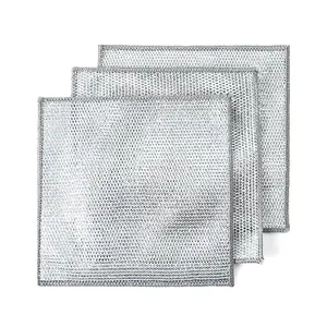 High Quality Household Silver Wire Cleaning Cloths Non-Scratch Wire Scrubbers Dishcloth Dishwashing Rags