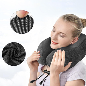 Almohada <span class=keywords><strong>de</strong></span> Viaje para el <span class=keywords><strong>Cuello</strong></span>, Plegable y Portátil, <span class=keywords><strong>con</strong></span> Bolsa <span class=keywords><strong>de</strong></span> Transporte <span class=keywords><strong>con</strong></span> Cordón, para Avión, Tren, Coche, Siesta, Hogar y Oficina - Product Image 4