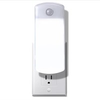 Lampe de nuit LED d'urgence, lampe de chevet, détection de mouvement corporel, forme de fleur, design minimaliste moderne, matériau plastique