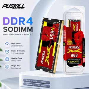 Actualización de memoria para portátil PUSKILL, memoria RAM DDR4 SODIMM de 260 pines, 32 GB, 3200 MHz, 1.2 V, módulo de memoria para pedidos al por mayor de RAM. - Product Image 3