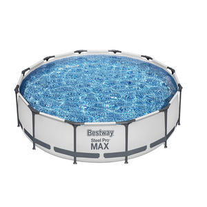 <span class=keywords><strong>Piscine</strong></span> <span class=keywords><strong>hors</strong></span> <span class=keywords><strong>sol</strong></span> ronde en métal portable 56416 3,66 m x 0,76 m pour adultes avec <span class=keywords><strong>pompe</strong></span> filtrante - Product Image 3