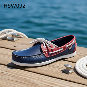 HY, Zapatos náuticos para niños pequeños, azul lavado, tallas 27-47 disponibles, populares en <span class=keywords><strong>España</strong></span>, para uso diario y de conductor, a la moda, HSW094 - Product Image 4