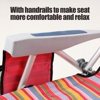 Chaise pliable en plastique Oxford ultralégère, haute qualité, pour l'extérieur ou le Camping