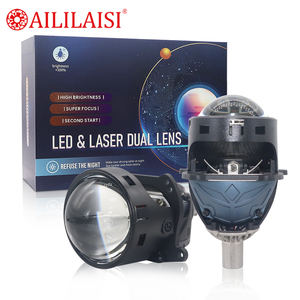 ไฟหน้ารถยนต์เลเซอร์แบบเลนส์สองชั้น BI LED สำหรับดัดแปลงโปรเจคเตอร์รถยนต์ สำหรับ BMW E46 E92 G30 G90 Audi A5 B9 W203 Mercedes Benz - Product Image 1