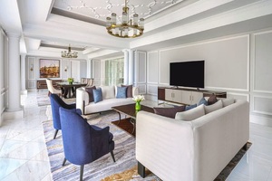 Khách sạn tiện nghi khách sạn 5 sao thiết lập kích thước tùy chỉnh Bộ phòng ngủ bằng gỗ rắn - Product Image 6